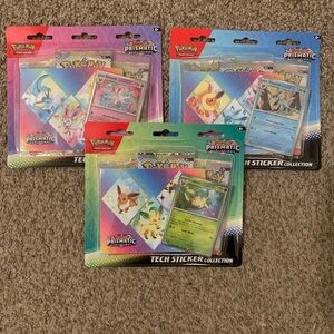 Prismatic Evolution Tech Sticker Collection 6x